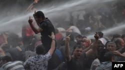 Разгон акции протеста в Ереване ранним утром 23 июня  