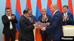 ՀՀԿ-ՀՅԴ կոալիցիոն հուշագրի ստորագրման արարողությունը: 11-ը մայիսի, 2017 թ․