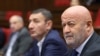 Armenia - Parliament deputy Hovik Aghazarian (right) attends a session of the National Assembly, Yerevan, December 13, 2024.