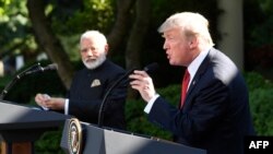 Моди менен Трамп. 26-июнь, 2017-жыл.