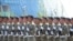 Парад вооруженных сил Казахстана в день 14-й годовщины Конституции. Астана, 30 августа 2009 года.