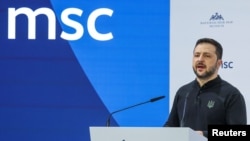 Владимир Зеленский на Мюнхенской конференции по безопасности, 15 февраля 2025 года
