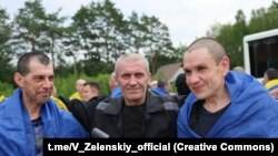 Украінскія вайскоўцы, якія вярнуліся з расейскага палону 4 ліпеня 2025 году