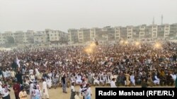 گردهمایی وسیع جنبش تحفظ پشتون در شهر کراچی 