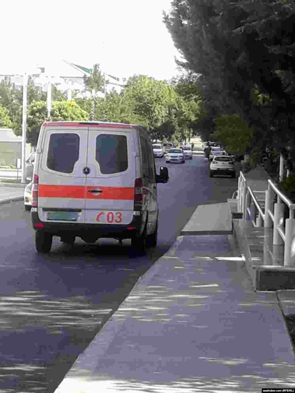 Скорая помощь, Ашхабад, Июль, 2020. &nbsp;