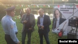 Полиция на встрече Пивоварова с избирателями 