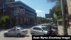 Оцепление торгового центра «Бишкек Парк». Бишкек. 27 апреля 2018 года.