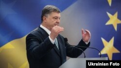 Прес-конференція Петра Поршенка у Києві, 14 травня 2017 року