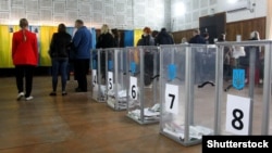 Одна з виборчих дільниць в Одесі