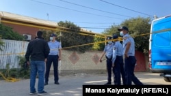 Акбулакта атышуу болгон үйдүн жаны. Алматы, 21 -сентябрь, 2021 -жыл.