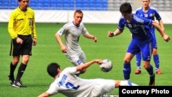 2012 жылғы Қазақстан футбол чемпионатының ойындарынан көрініс. Суреттер Қазақстан футбол федерациясының ресми сайтынан алынды.                                   