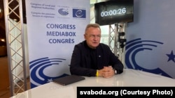 Мэр Львова Андрэй Садавы ў часе інтэрвію Радыё Свабода