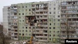 Орус армиясынын дрону тийген үй. Сумы, 30-январь, 2025-жыл.