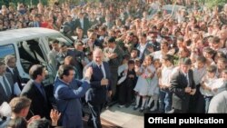 Визит принца Шах Карима ал-Хусейни Ага Хана в Таджикистан. Архивное фото