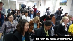 Журналисты на одной из пресс-конференций.