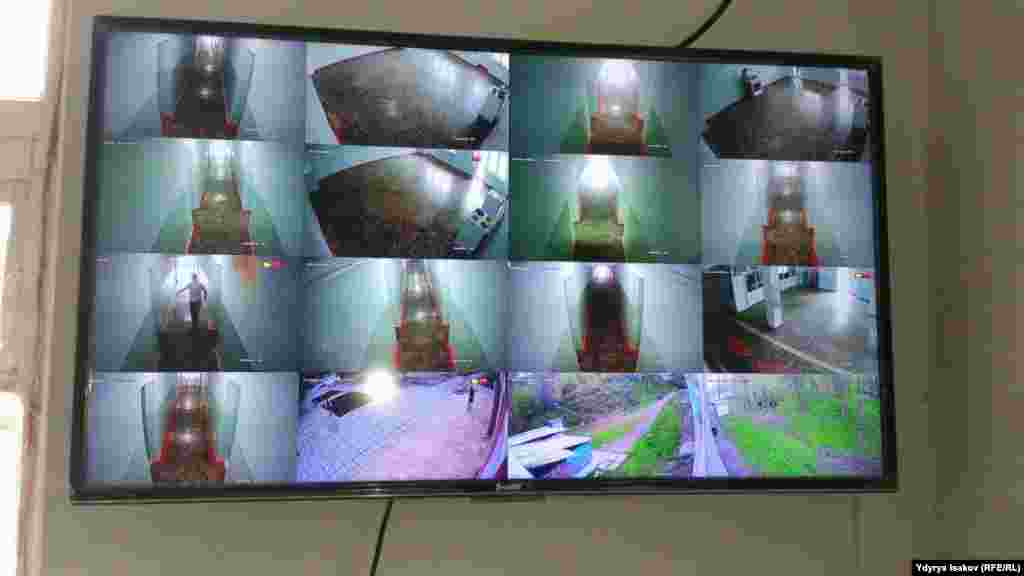Жатакананын айланасына жана ичине байкоочу камералар орнотулган.