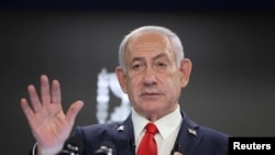 Israeli Prime Minister Benjamin Netanyahu's press conference in Jerusalem