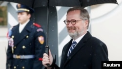 Czech Prime Minister Petr Fiala (file photo)