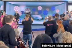 Прэзентацыя беларускай дзяржаўнай кампаніяй Belavia самалёта Airbus 330-200 прывезенага ў парушэньне санкцый Эўразьвязу, ілюстрацыйнае фота