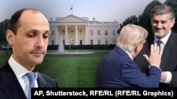 Леван Давиташвили, Дональд Трамп и Михаил Кавелашвили (коллаж)